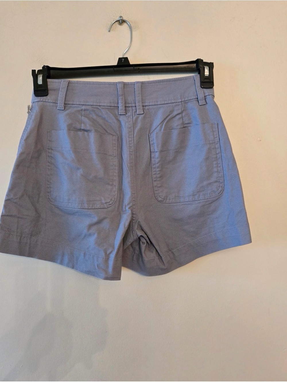 A new day stretch light blue Khaki shorts size womens 2 - Picture 2 of 3
